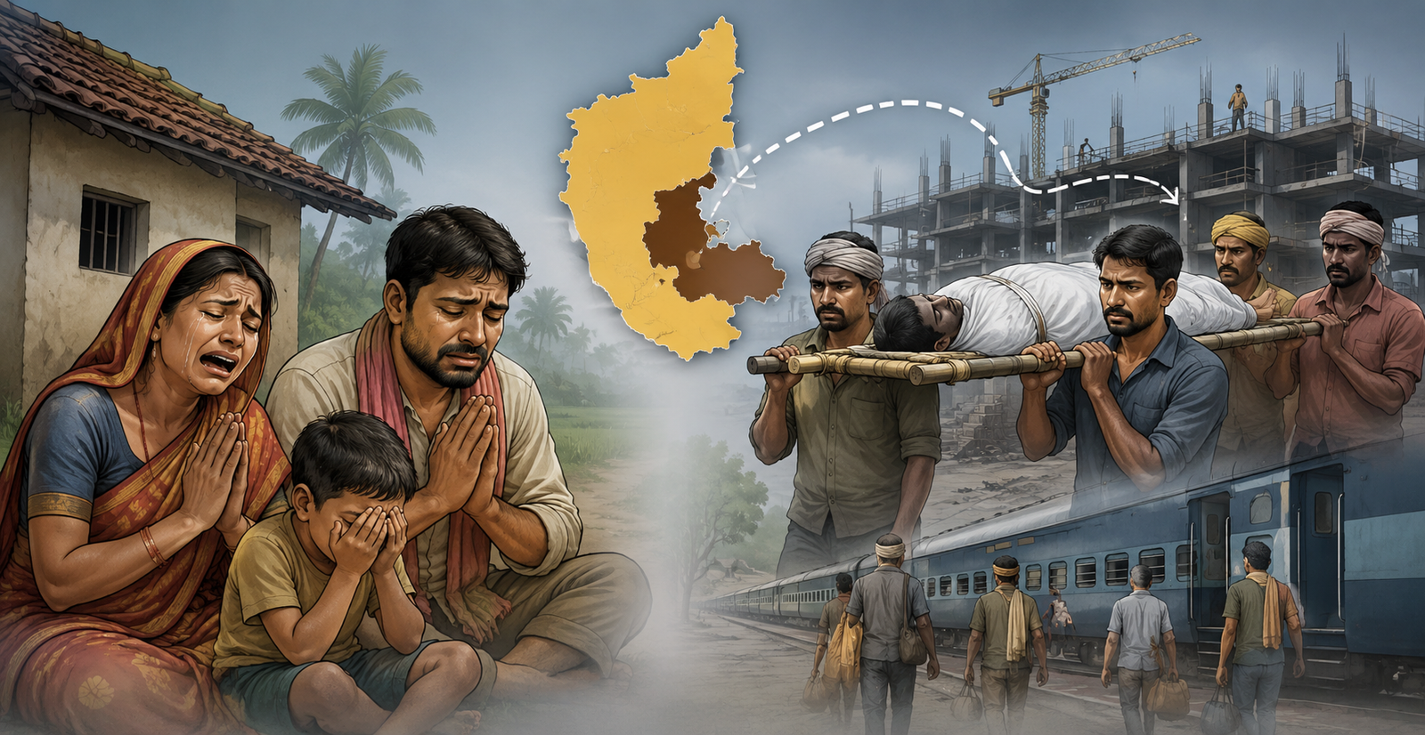 କାର୍ଣ୍ଣାଟକରେ ଓଡ଼ିଆ ଦାଦନ ଶ୍ରମିକ ମୃତ, ମୃତଦେହ ଆଣିବାକୁ ପରିବାରର ନିବେଦନ